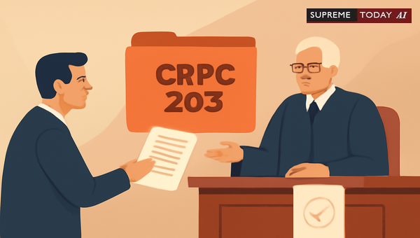 Accused's Right to Hearing in Revision Petitions Under CrPC Section 203 in NI Act Cases