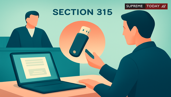 Admissibility of Pen Drives as Defense Evidence under Section 315 of the CrPC