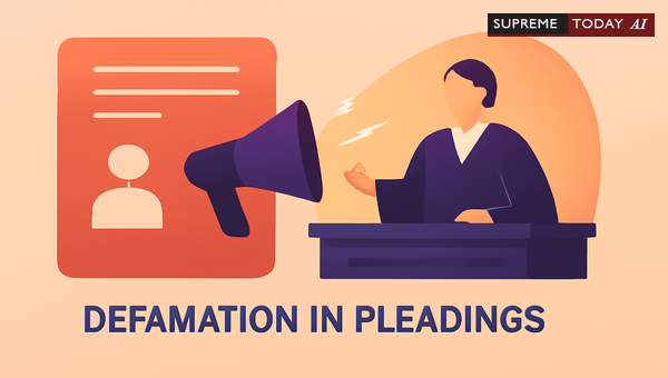 Defamatory Statements in Court Pleadings and the Limits of Judicial Absolute Privilege