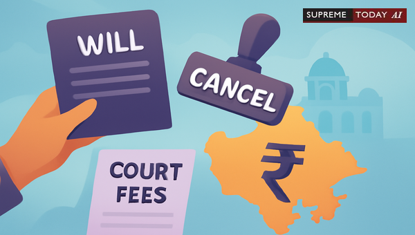 Ad Valorem Court Fee Requirements for Will Cancellation Suits in Rajasthan Civil Courts