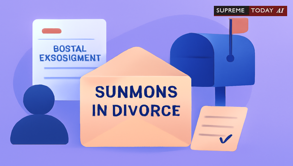 When Is 'Addressee Left Without Instruction' Valid Service for Matrimonial Court Summons?