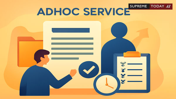 Supreme Court Jurisprudence: Adhoc Service Does Not Count Towards Public Service Seniority