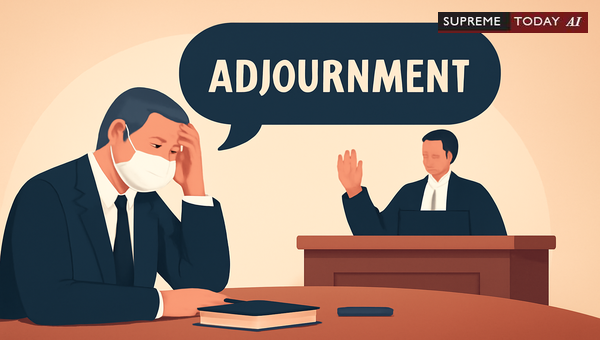 Adjournment for Ill Health in Indian Courts: Balancing Procedural Fairness and Case Delays