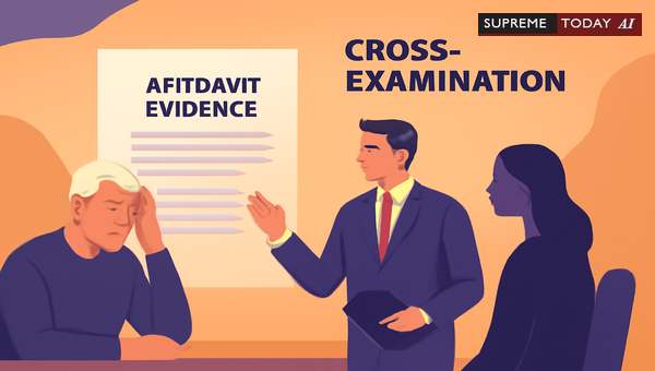 Admissibility of Affidavit Evidence Without Face-to-Face Cross-Examination in Indian Courts