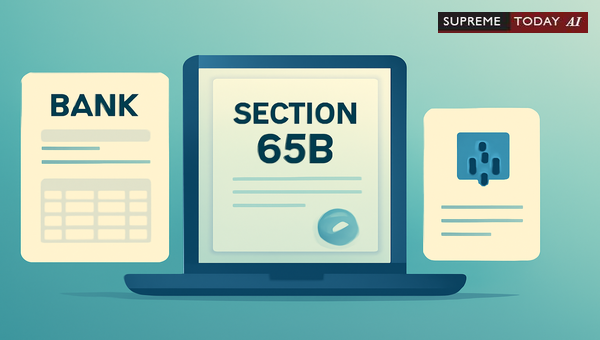 Admissibility of Bank Records on Personal Laptops under Section 65B of the Indian Evidence Act