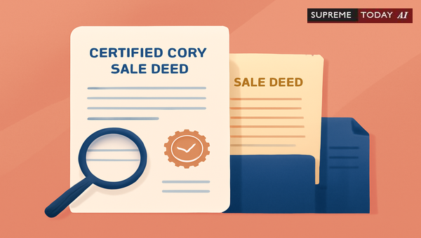 Admissibility of 1937 Sale Deed Certified Copies as Secondary Evidence in Indian Property Disputes