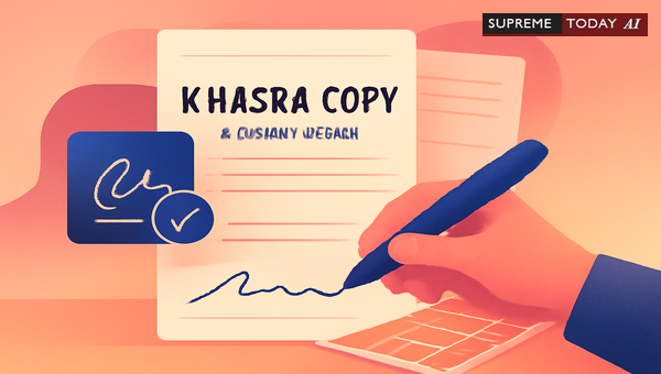 Admissibility of Digitally Signed Khasra Records and Revenue Documents in Indian Courts