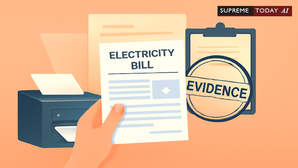 Admissibility of Electricity Bill Photocopies as Secondary Evidence in Indian Courts