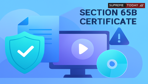 Admissibility of Digital Evidence Without Section 65B Certificate in Child Pornography Cases