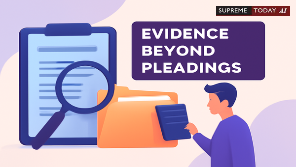 Admissibility of Evidence Beyond Pleadings in Consumer Protection Disputes