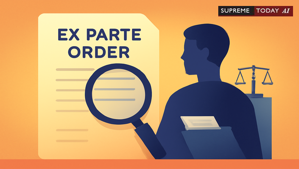 Does Ex Parte Evidence Remain Admissible Once an Ex Parte Court Order Is Recalled