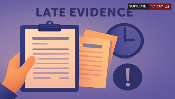 Admissibility of Fresh Documentary Evidence After Three-Year Delays in Civil Trial Proceedings
