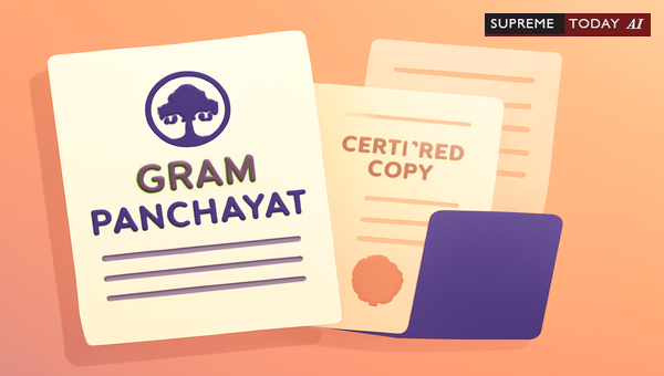 Admissibility of Gram Panchayat Letters as Public Documents Under the Indian Evidence Act