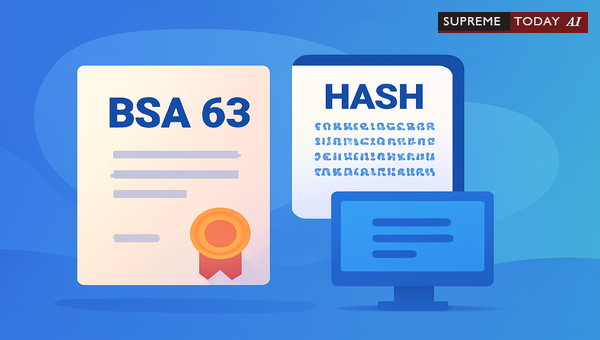 Admissibility of Hash Values in BSA Section 63 Certificates for Digital Evidence