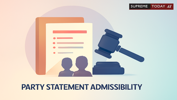Admissibility of Party Statements Across Multiple Court Proceedings Between Same Parties