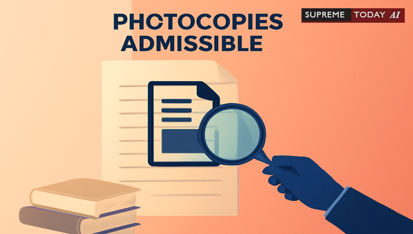 Admissibility of Digital and Physical Photocopies as Secondary Evidence under the Indian Evidence Act