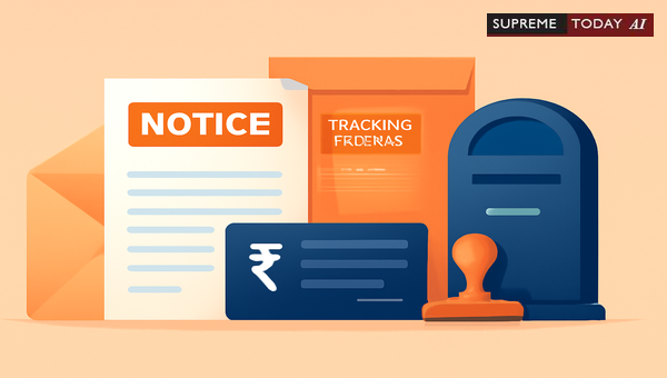 Admissibility of Post Office Tracking Reports as Notice Service Proof in Section 138 NI Act Cases