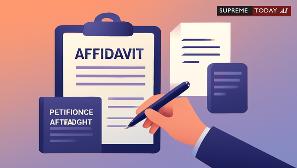 Admissibility of Supplementary Affidavits to Correct Omissions in Indian Court Petitions
