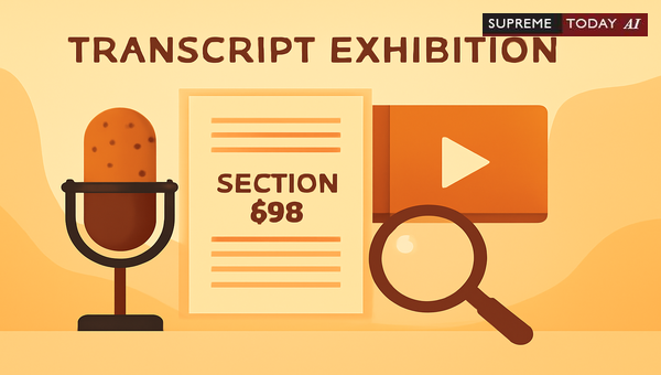 Admissibility of Transcripts in Indian Courts: Evidentiary Standards and Supreme Court Rulings