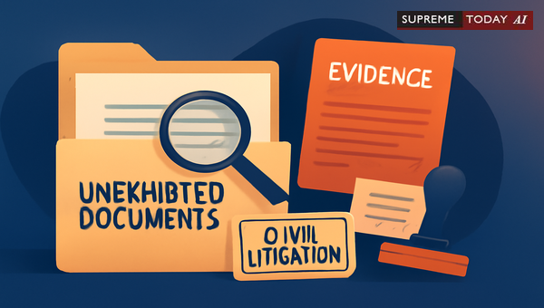Admissibility of Unexhibited Documents: Procedures and Precedents under Indian Civil Litigation