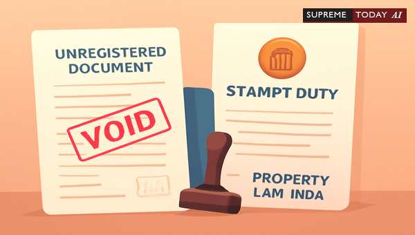 Admissibility of Unregistered or Unstamped Documents for Collateral Purposes in Property Law