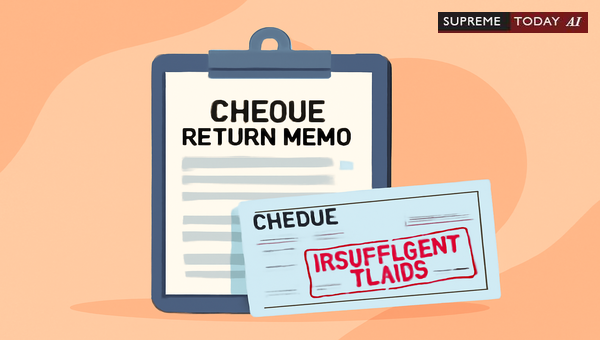 Admissibility of Unstamped Bank Memos in Section 138 NI Act Cheque Bounce Proceedings