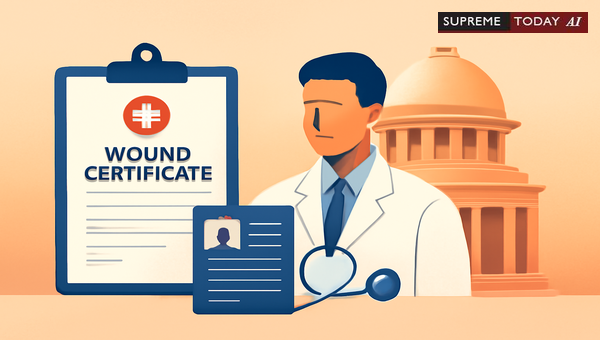 Admissibility of Wound Certificates in Criminal Trials Without Issuing Doctor Examination