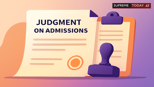 Can An Admission Decree Under Order 12 Rule 6 Proceed Amidst A Pending Counterclaim?
