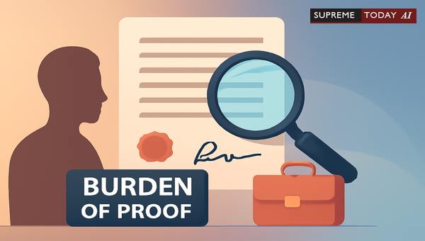 Admitted Signatures and Denied Execution in Specific Performance: Burden of Proof Explained