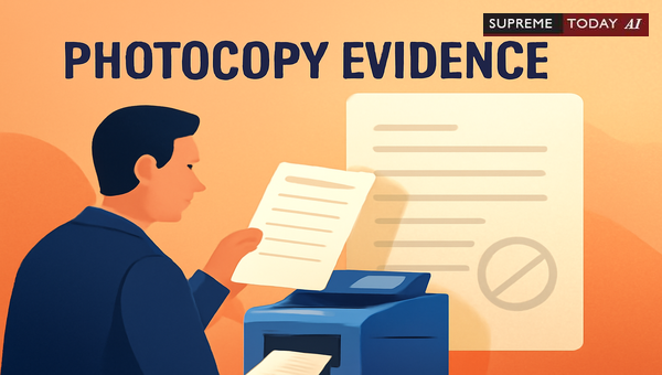 Admitting Photocopies of 30-Year-Old Documents as Evidence Under the Indian Evidence Act