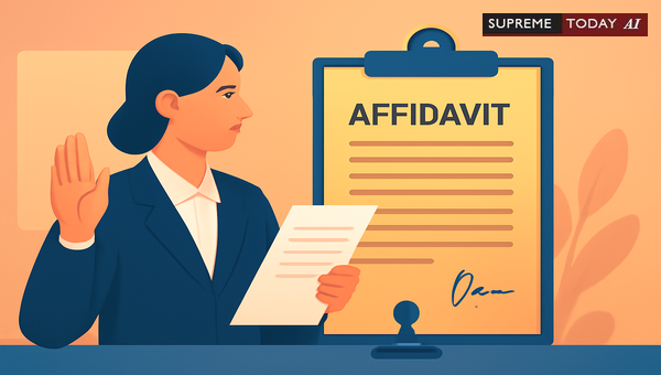 Can Advocates Swear Court Affidavits on Behalf of Clients in Civil Litigation Emergencies?