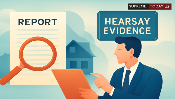 Admissibility of Hearsay Evidence in Advocate Commissioner Reports Under CPC Order XXVI