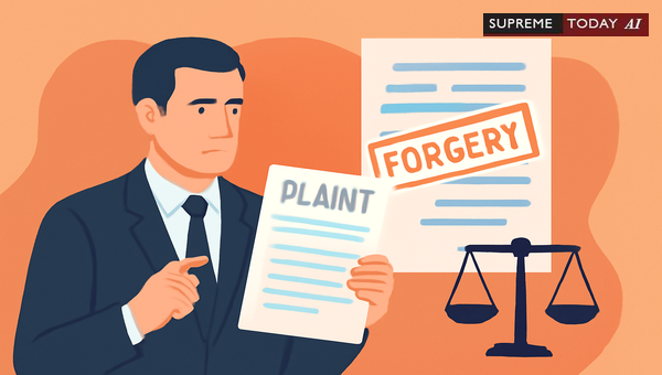 Legal Consequences for Advocates Knowingly Filing Plaints with Forged Documents in India