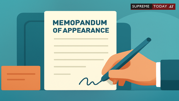 Status of Advocate Memorandum of Appearance Under Article 13 of the Indian Constitution