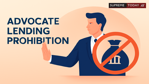 Prohibition of Money Lending by Advocates: Ethical Standards under Bar Council Rules