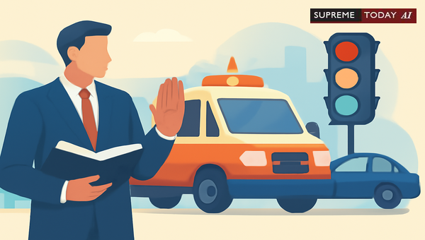 Do Advocates Have Traffic Rule Immunity During Court Emergencies in India?