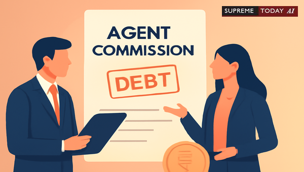 Is Agent Commission a Legally Enforceable Debt under the Negotiable Instruments Act in India?