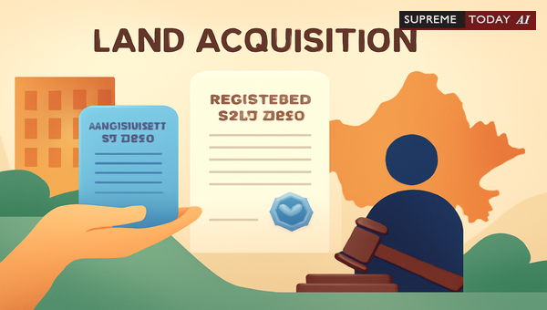 Can an Agreement to Sale Establish Locus Standi in Land Acquisition? Insights from Topkhana Desh