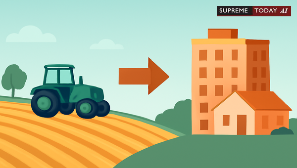Does Construction on Agricultural Land Trigger Automatic Conversion to Residential Use?