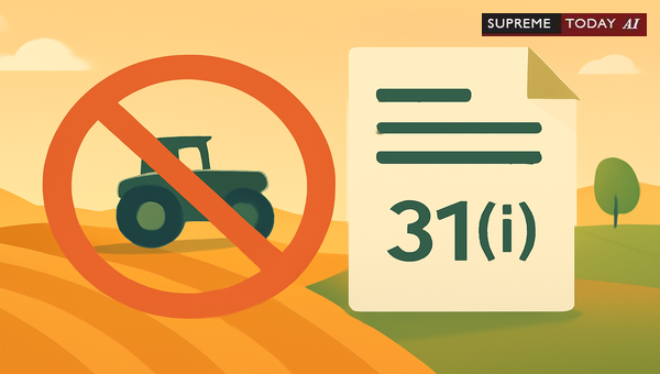 Agricultural Land Exclusion Under Section 31(i) of SARFAESI Act: Judicial Interpretation