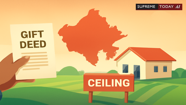 Validity of Agricultural Land Gift Deeds Under Rajasthan Tenancy and Ceiling Laws