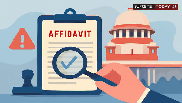 Legal Consequences of Improper Affidavit Verification under AKK Nambiar v. Union of India