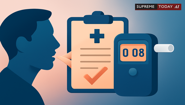Alcohol Smell in Medical Legal Reports Does Not Constitute Legal Proof of Intoxication
