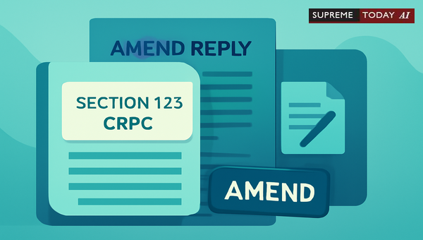 Amending Replies in Section 125 CrPC Maintenance Cases via Section 151 Inherent Powers