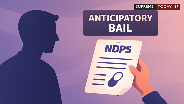 Maintaining Anticipatory Bail Under NDPS Act: Statutory Barriers and Judicial Thresholds