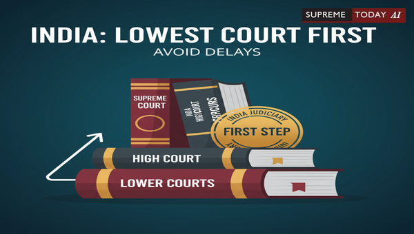 India Court Hierarchy: Lowest Court First Rule