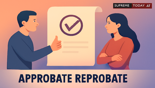 Doctrine of Approbate and Reprobate: Estoppel After Accepting Transaction Benefits in India