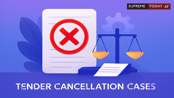 Judicial Review of Arbitrary Tender Cancellations Protecting Public Interest and Petitioner Rights