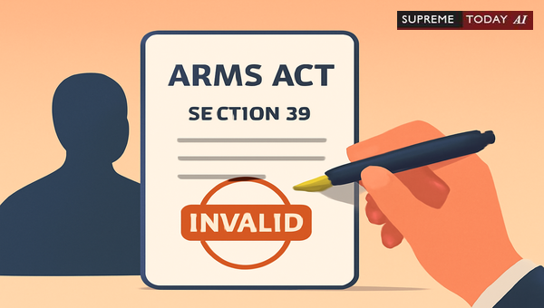 Invalidation of Arms Act Prosecution Due to Absent District Magistrate Sanction Signature