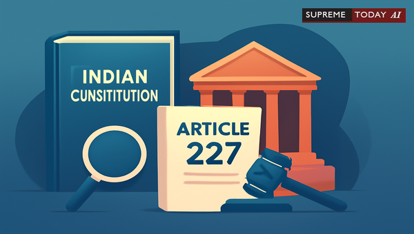 Limits of Article 227 Supervisory Jurisdiction: Supreme Court Precedents on Judicial Overreach